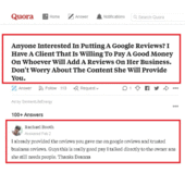 Money Catch Buying Fake Reviews On Quora To Be Added On Their Google, Facebook Reviews